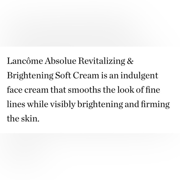 LAST 1! Lancôme Absolue Revitalizing Brightening Soft Cream Moisturizer NEW - Picture 6 of 11